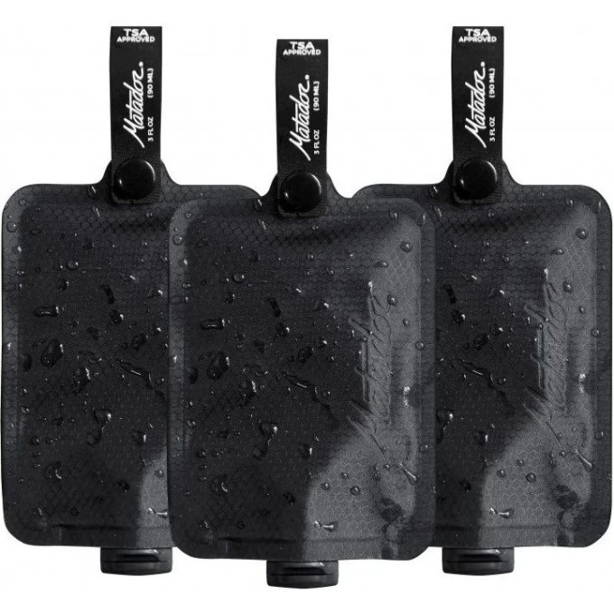Набор флаконов MATADOR FlatPak Toiletry Bottle 90ml черный MATFPB3001B